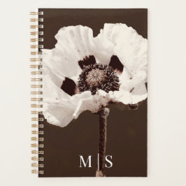 Mooie besneeuwde witte Montana Wildflower Planner