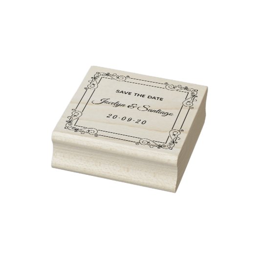 Mooie  Bewaar de datum Rubberstempel (Stempel)