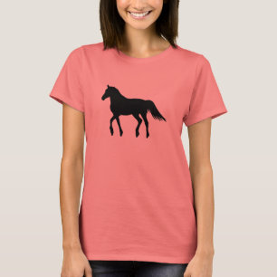 Mooie Big Black Horse T-shirt