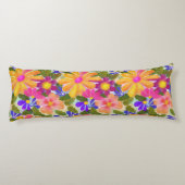 Mooie Big Flowers Lichaamskussen (Achterkant)