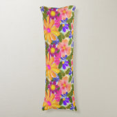 Mooie Big Flowers Lichaamskussen (Voorkant Verticaal)