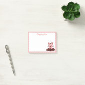 Mooie biggetjes spelen in de modder post-it® notes (Kantoor)