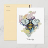 Mooie Bij En Regenboog Wash Ansichtkaart Briefkaart (Voorkant / Achterkant)