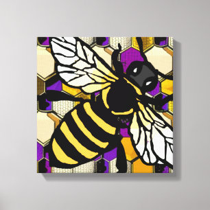 Mooie bijen canvas afdruk
