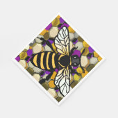 Mooie bijen servet (Hoek)