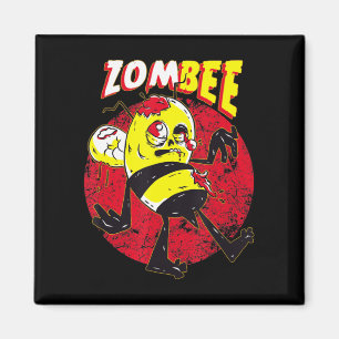 Mooie bijenteelt Zombie Honeybee Zombee Bijenteler Magneet