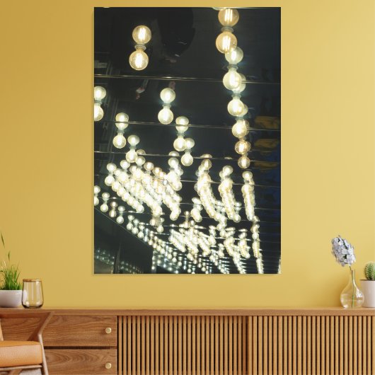 Mooie bioscooplichten canvas afdruk (Insitu (Woonkamer))