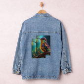 Mooie Bird Printed Denim jas Denim Jacket (Hangar)