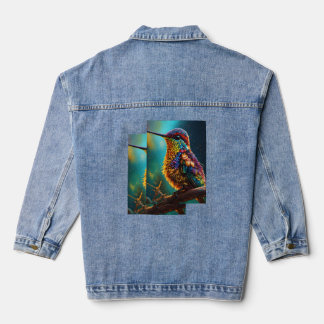 Mooie Bird Printed Denim jas Jacket