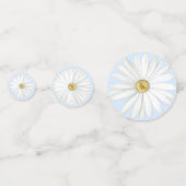 Mooie Birthday Daisy Flowers Confetti (Achterkanten)