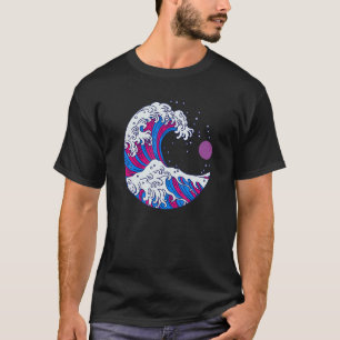 Mooie Biseksuele Pride Vlag LGBTQ Bi Japanse Golf T-shirt