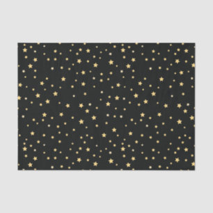 Mooie Black- en Gold Starry Sky Star-pattern Tissuepapier