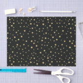 Mooie Black- en Gold Starry Sky Star-pattern Tissuepapier (Craft)