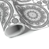 Mooie Black en White Talavera Tile Cadeaupapier (Rol Hoek)