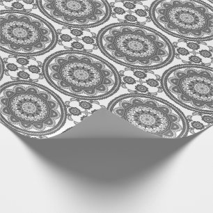Mooie Black en White Talavera Tile Cadeaupapier
