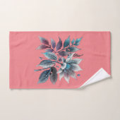 Mooie bladeren en bloemen handdoek (Handdoek)