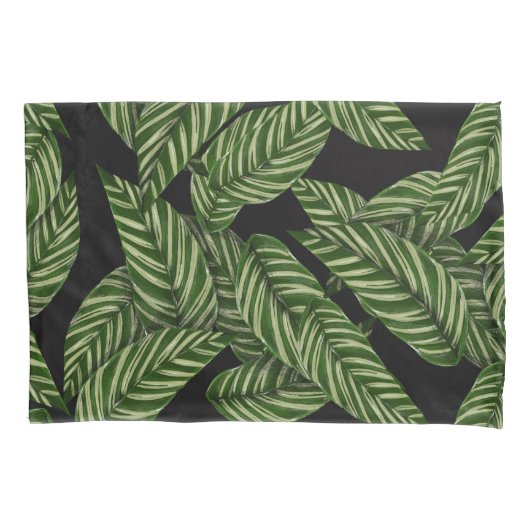 Mooie bladeren patroon groen kussensloop (Voorkant)