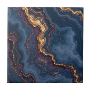 Mooie blauw gouden huis tegels tegeltje