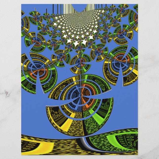 Mooie Blauwe Afrikaanse Traditionele Etnische Vect (Voorkant)