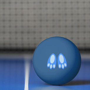 Mooie Blauwe Baby Jongen Konijn Voeten Pasen Pingpongballen