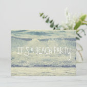 Mooie Blauwe Bewegingsgolven Kaart (Staand voorkant)