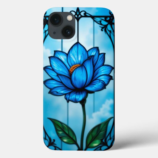 Mooie blauwe bloem, Case-Mate iPhone case (Achterkant)