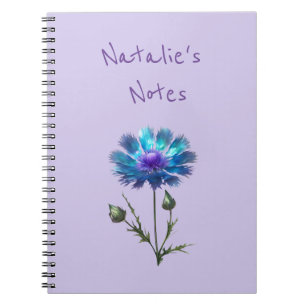 Mooie Blauwe Bloem Notitieboek
