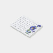 Mooie Blauwe Bloem Post-it® Notes (Schuin)