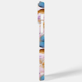 Mooie blauwe bloemen Alcohol inkt pastel Case-Mate iPhone Case (Achterkant / Links)