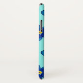 Mooie blauwe bloemen Apple iPhone X, nauwelijks da Case-Mate iPhone Case (Achterkant / rechts)