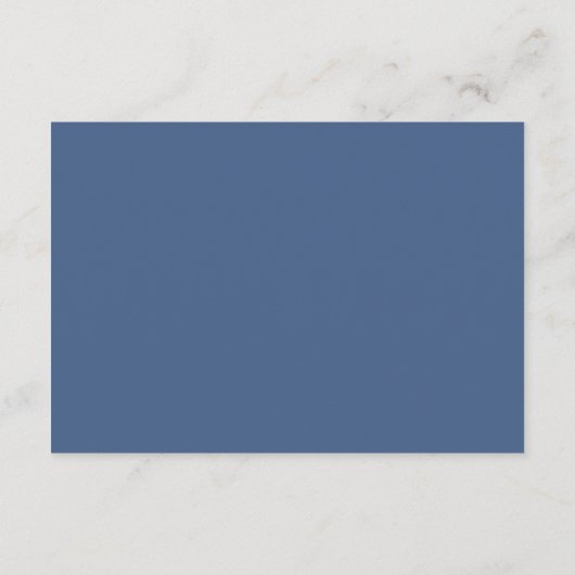 Mooie Blauwe Details met QR Code Bruiloft Informatiekaartje (Achterkant)