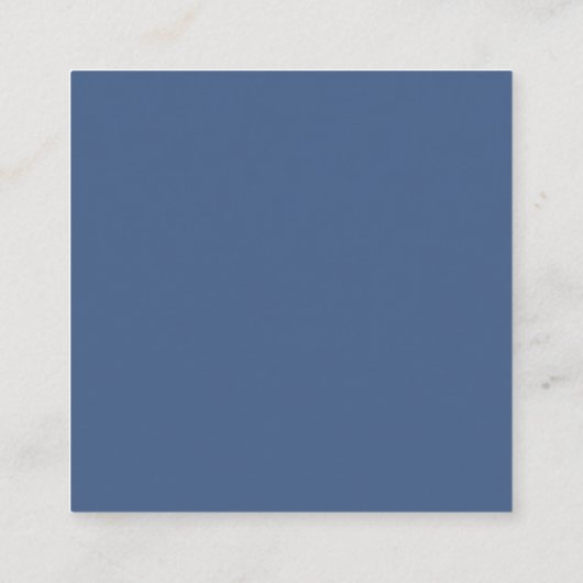 Mooie Blauwe Details met QR Code Bruiloft Informatiekaartje (Achterkant)