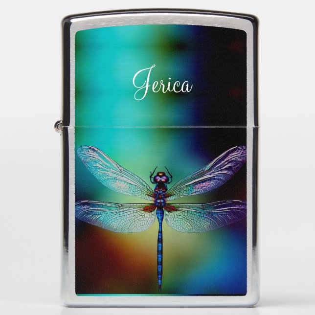 Mooie blauwe dragonfly (Voorkant)