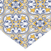 💙 mooie blauwe en gele Azulejos 9,  Korte Tafelloper (Hoek)