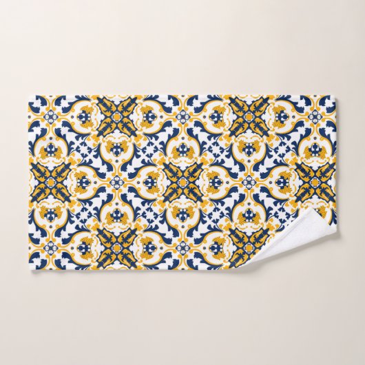 💙 mooie blauwe en gele Azulejos Bad Handdoek (Handdoek)