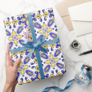 💙 mooie blauwe en gele Azulejos Cadeaupapier