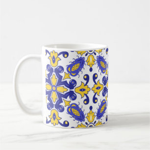 💙💛 Mooie blauwe en gele Azulejos Koffiemok