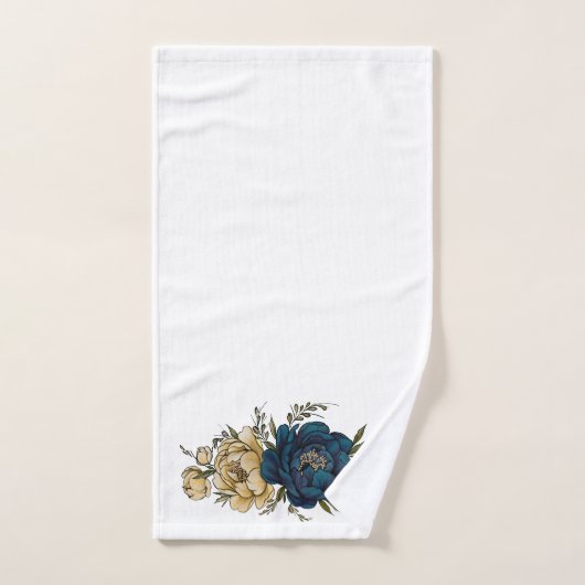 Mooie blauwe en gele dodendoekset bad handdoek (Handdoek)