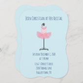 Mooie blauwe en roze overweging kaart (Voorkant / Achterkant)