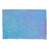 Mooie blauwe, gemarmerde papieren blik kussensloop (Voorkant)