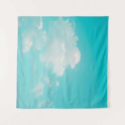 Mooie blauwe hemel en wolken met daglicht natura wandkleed (Voorkant (horizontaal))