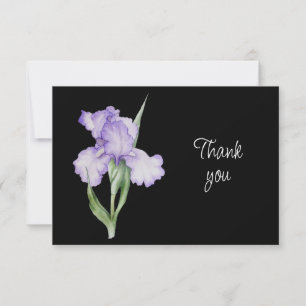 Mooie Blauwe Iris Bloemen Bedanktkaart Bedankkaart