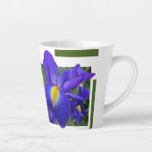 Mooie blauwe, latte Mok voor Iris-design (Rechts)