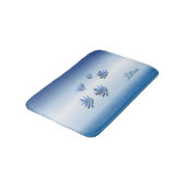 Mooie blauwe lelies badmat (Gekanteld)