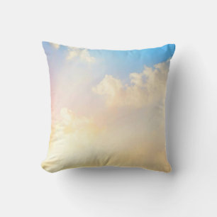 Mooie Blauwe Lucht met Wolken, Kussen
