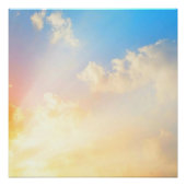 Mooie Blauwe Lucht met Wolken, Natuurlijke Schoonh Perfect Poster (Voorkant)