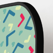 Mooie Blauwe Moderne Pro Pickleball Paddle (Links Detail)