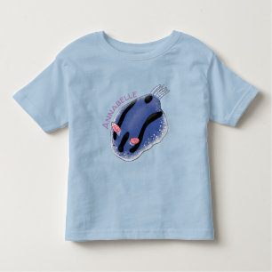 Mooie blauwe naaktfoto cartoon kinder shirts