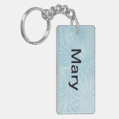 Mooie blauwe naam sleutelhanger (Voorkant Links)