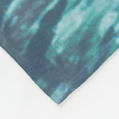 Mooie blauwe oceaangolven fleece deken (Hoek)